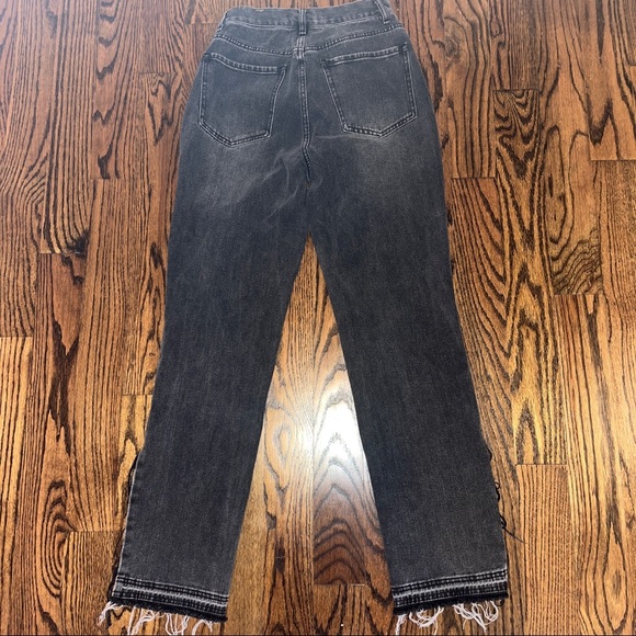 Pacsun Washed Out Black Dad Jeans with Ankle Detail - Picture 5 of 5